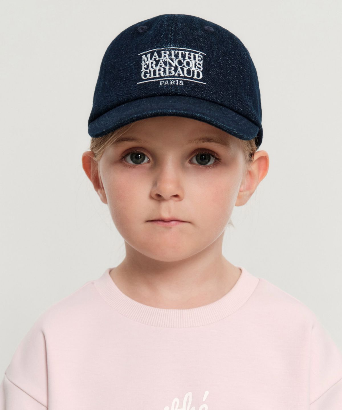 마리떼 키즈(MARITHÉ KIDS) KIDS CLASSIC LOGO DENIM BALL CAP indigo