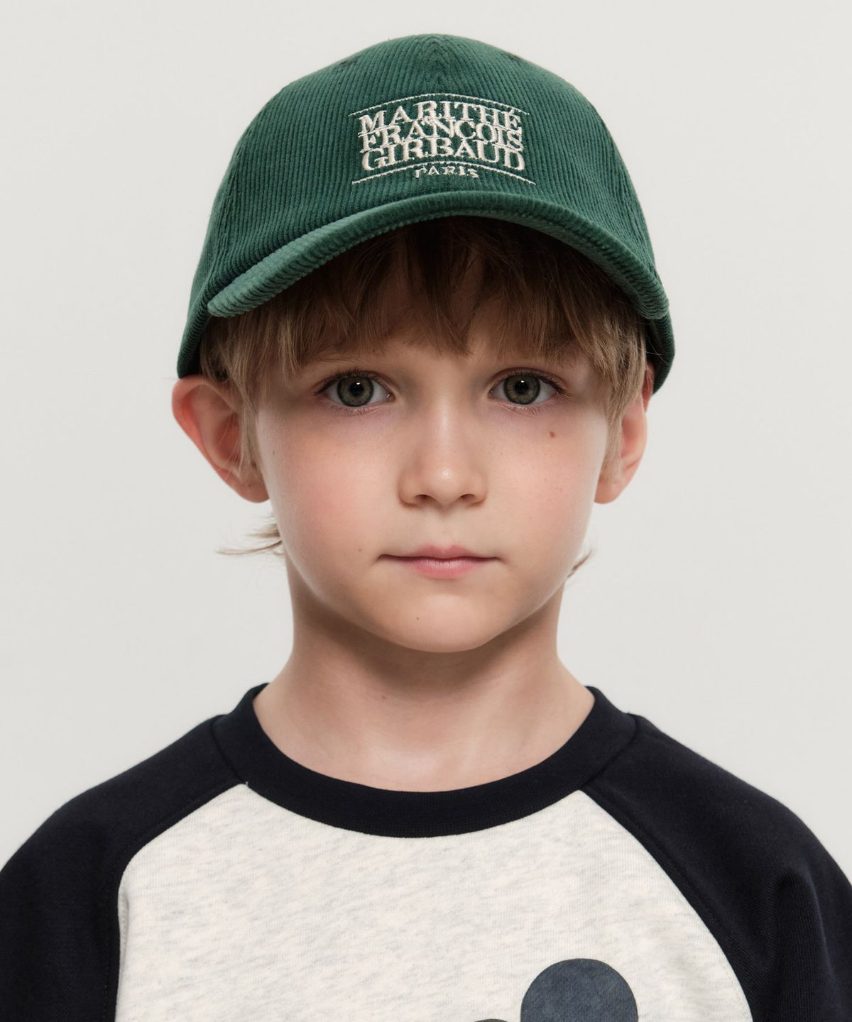 마리떼 키즈(MARITHÉ KIDS) KIDS CLASSIC LOGO CORDUROY BALL CAP green