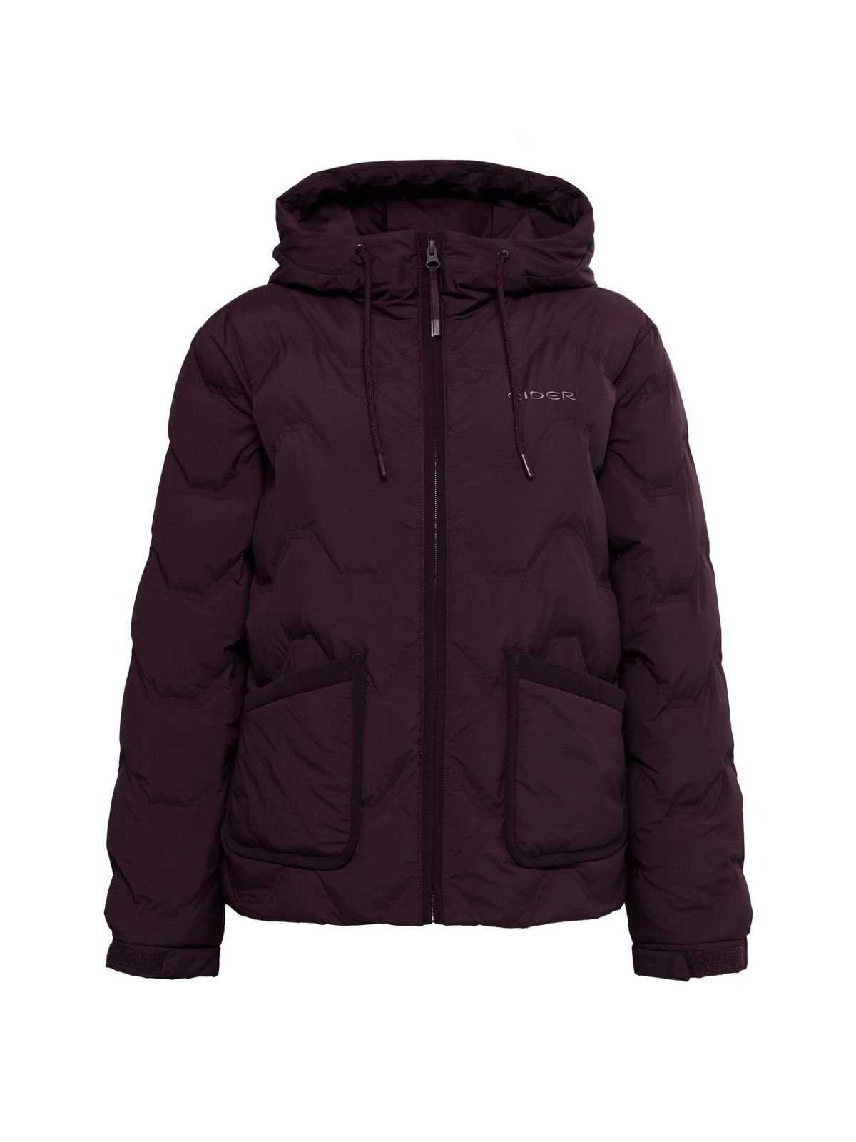아이더(EIDER) THERMOLOCK (써모락) 여성 슬림 후디 블렌드 다운 자켓_Plum
