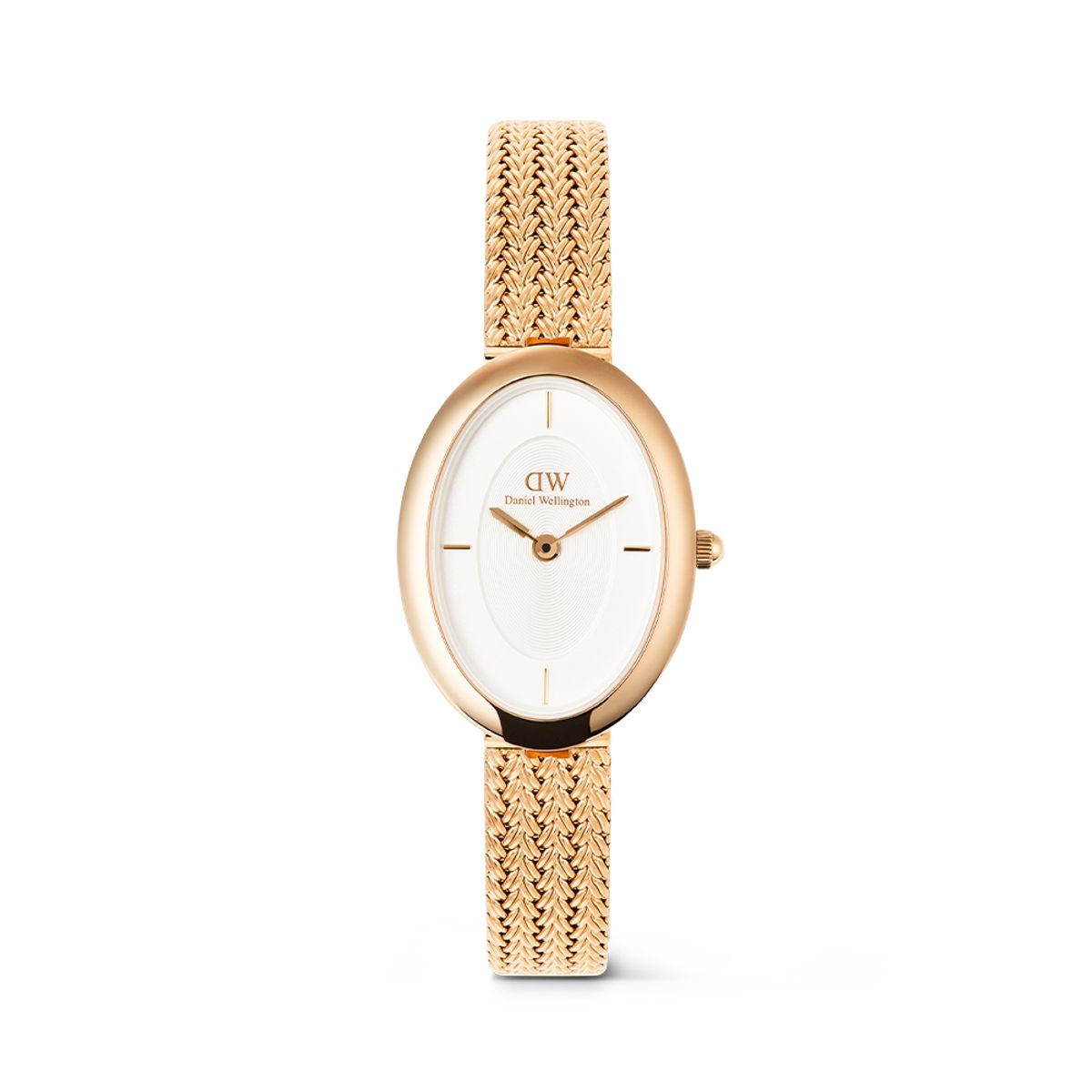 다니엘 웰링턴(DANIEL WELLINGTON) JULIETTE BRAIDED MESH 데일리 로즈골드 핑크 여자 메탈시계