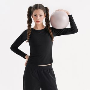 SWT25052-01 소프터치 라운드 롱 슬리브 블랙