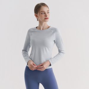 SWT25052-05 소프터치 라운드 롱 슬리브 러프그레이