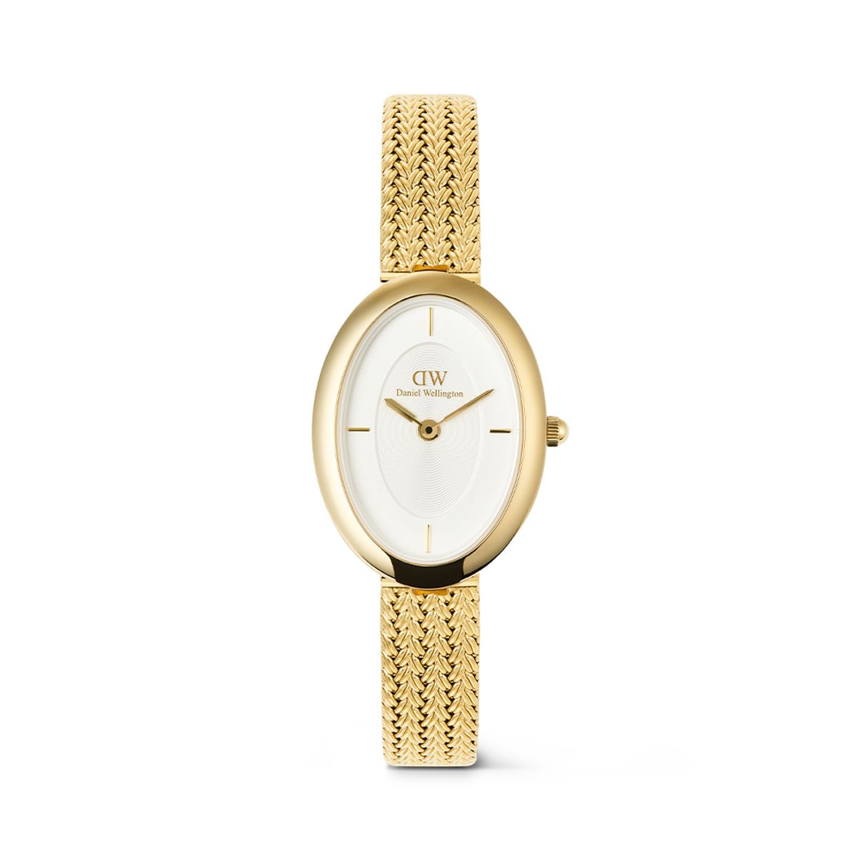 다니엘 웰링턴(DANIEL WELLINGTON) JULIETTE BRAIDED MESH 메탈 유광 심플 골드 여자 패션시계