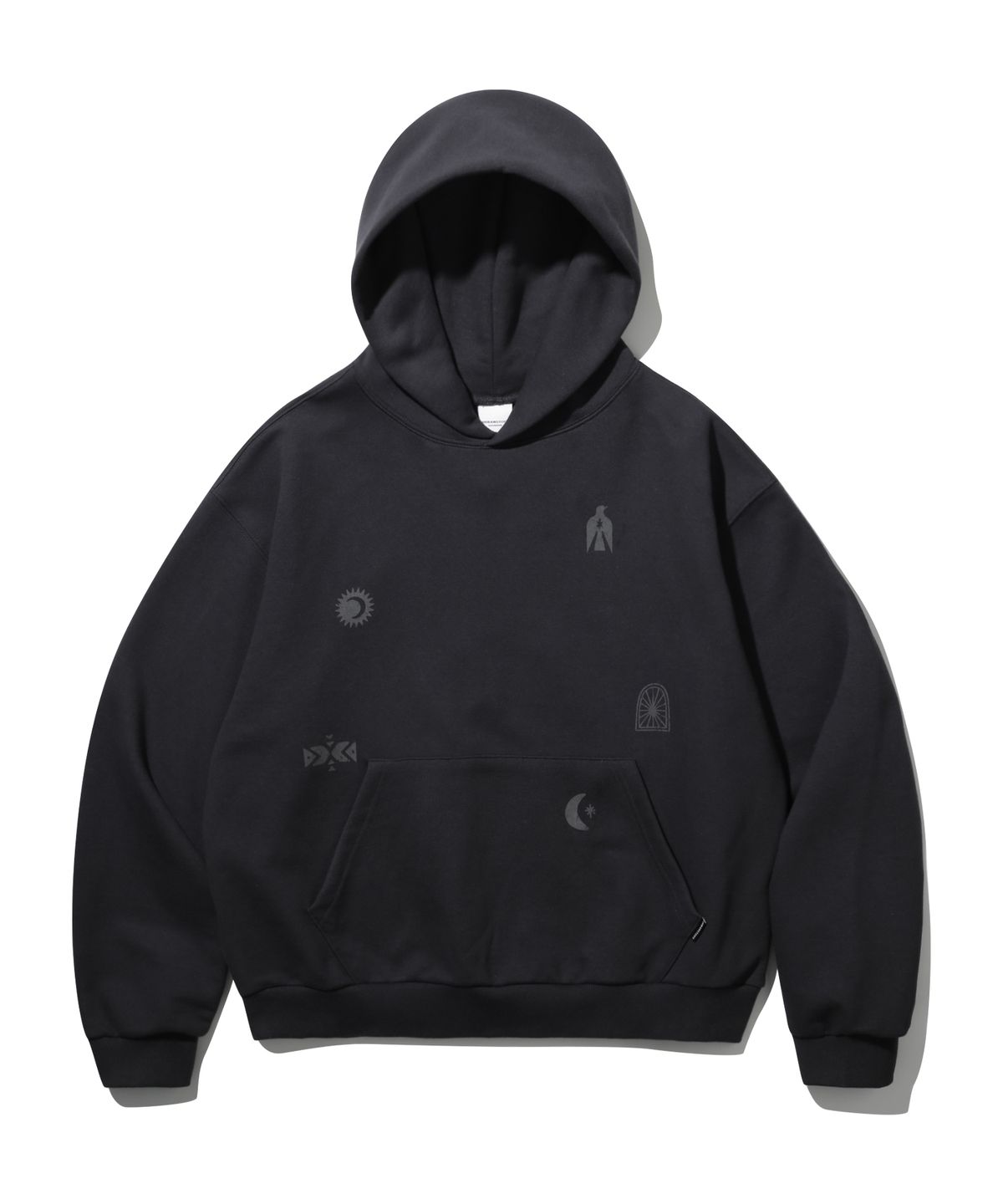 어반스터프(URBANSTOFF) 빈티지 심볼 크롭 후디 (챠콜)