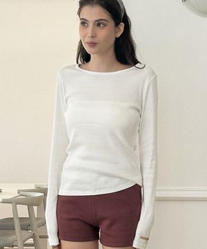 에센셜 골지 티-아이보리