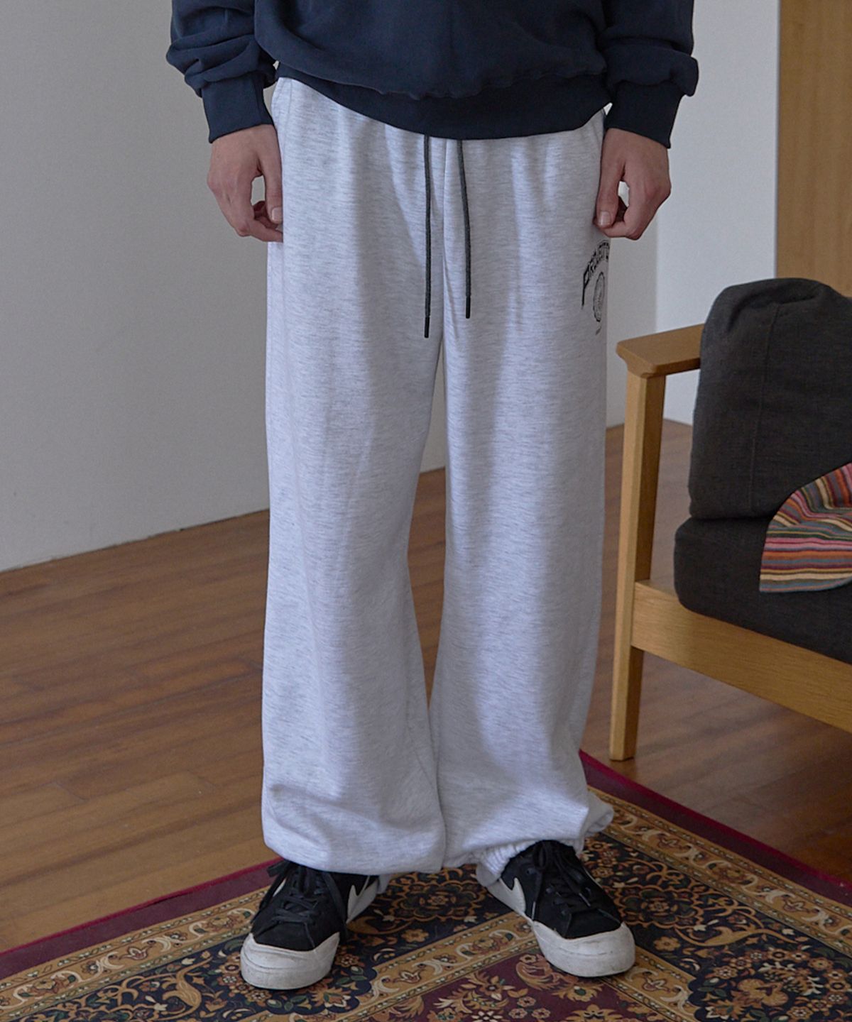 피오팔(PO8) AUTHENTIC SWEATPANTS - LIGHT GREY