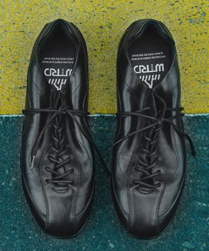 WTRD3115 레이지 홀스레더 레이싱 스니커즈 워싱 블랙