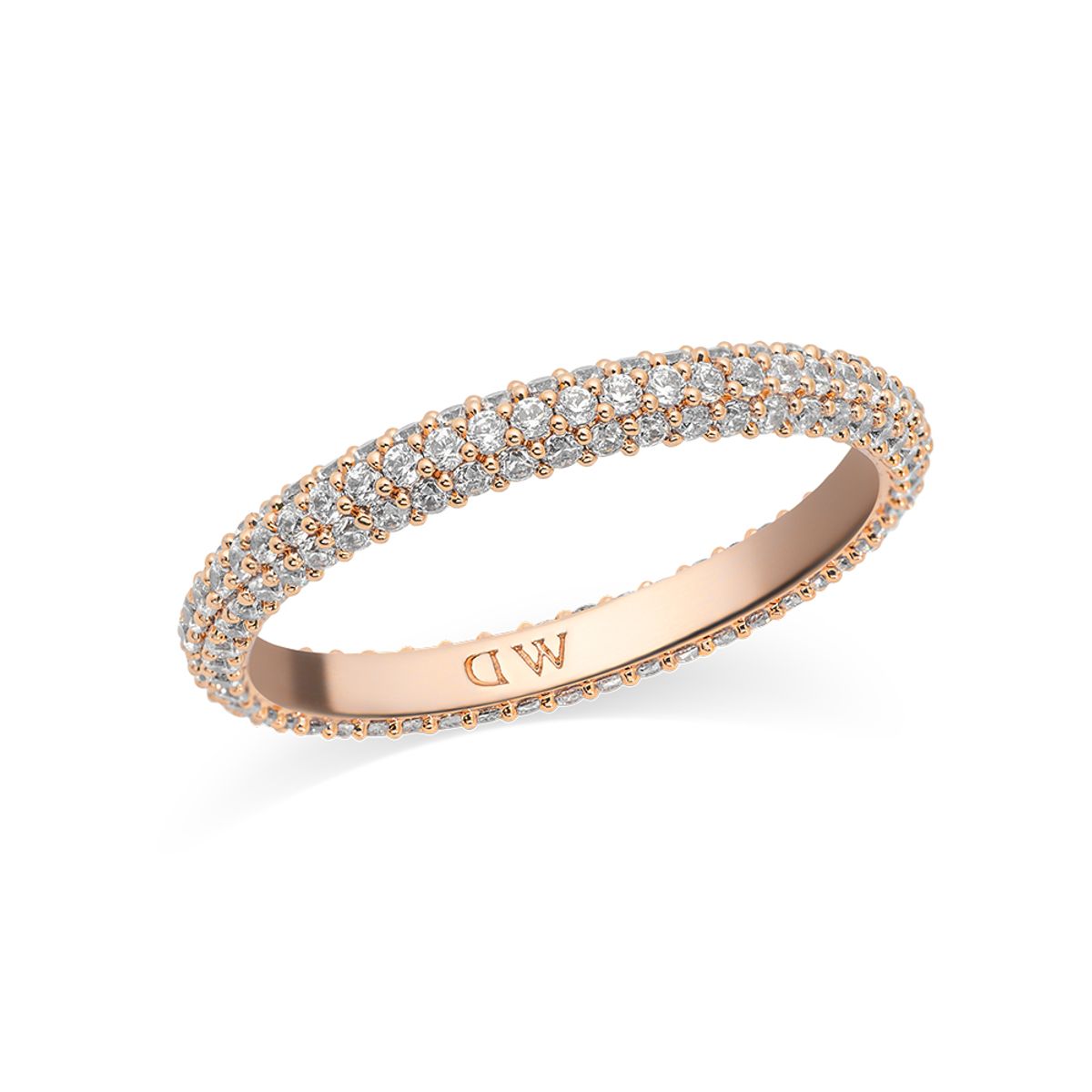 다니엘 웰링턴(DANIEL WELLINGTON) PAVE RING 3MM 크리스탈 파베 큐빅반지 볼드 가드링 여자반지