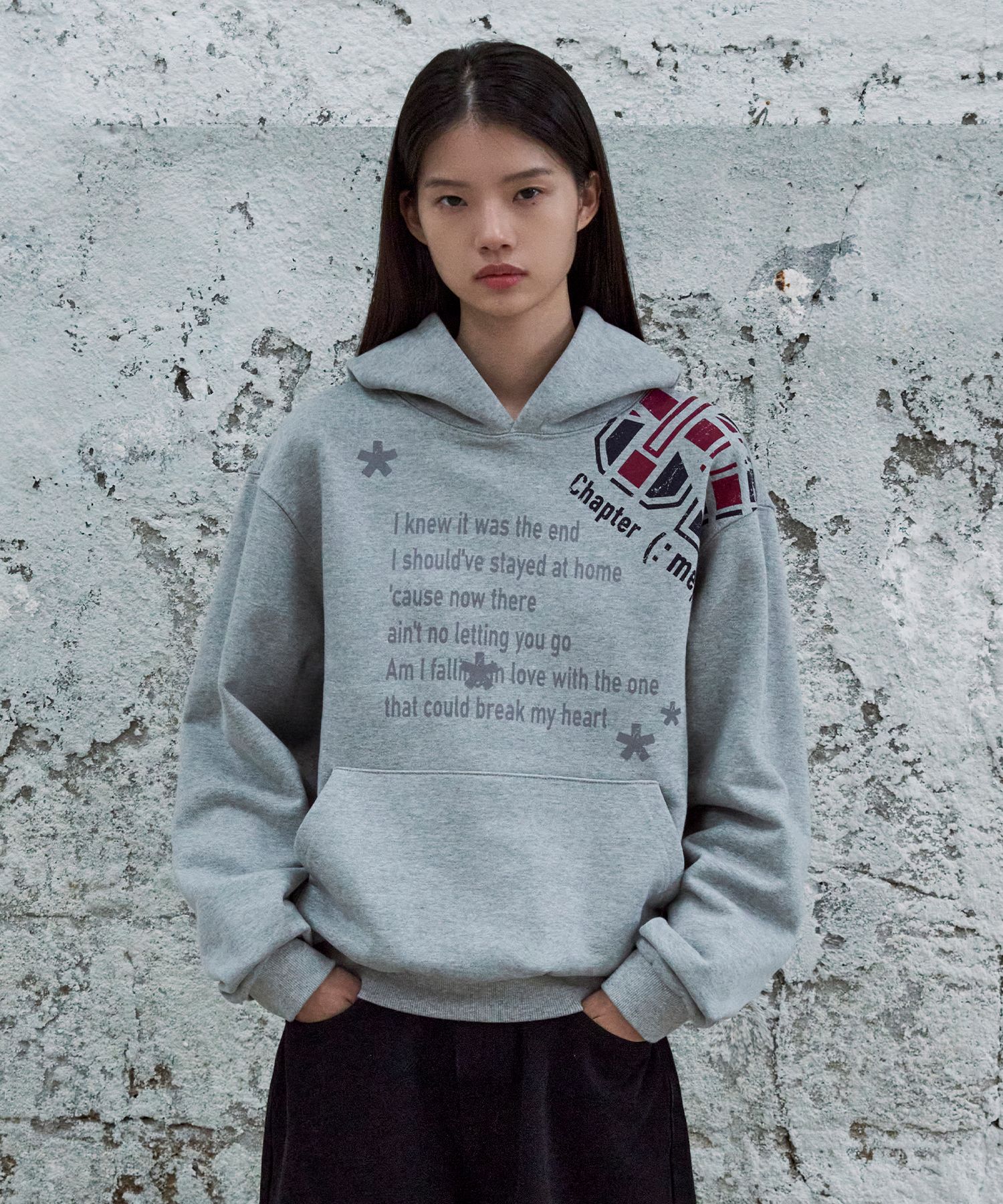 MUSINSA | URBANSTOFF Letterjack Hoodie (Gray)