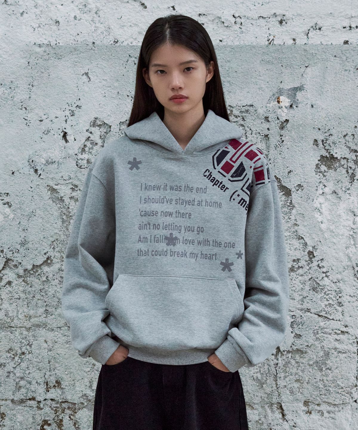 어반스터프(URBANSTOFF) 레터잭 후디 (그레이)