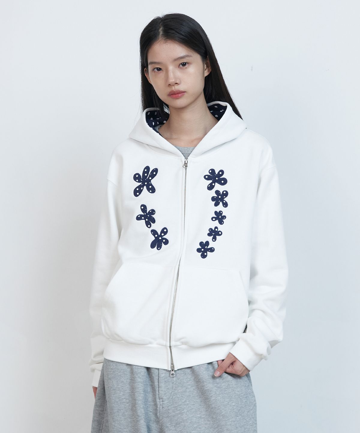 어반스터프(URBANSTOFF) 코랄 리프 후드 집업 (화이트)