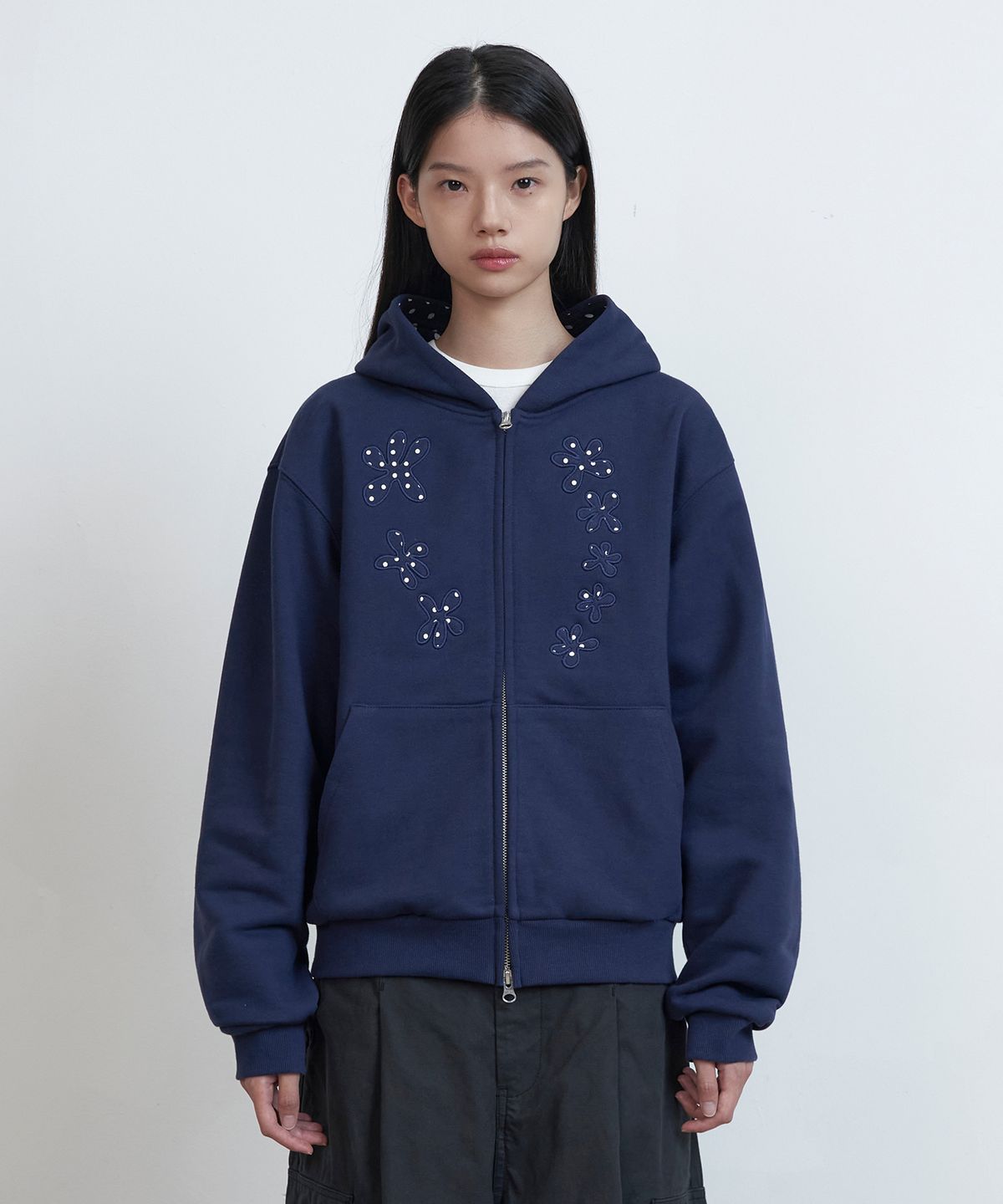 어반스터프(URBANSTOFF) 코랄 리프 후드 집업 (네이비)