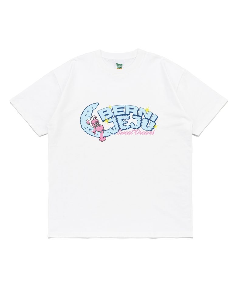 제주 크레센트 문 로고 반팔티 (화이트)