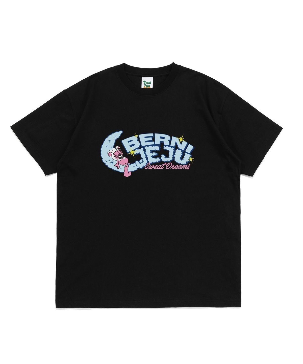 베르니(BERNI) 제주 크레센트 문 로고 반팔티 (블랙)