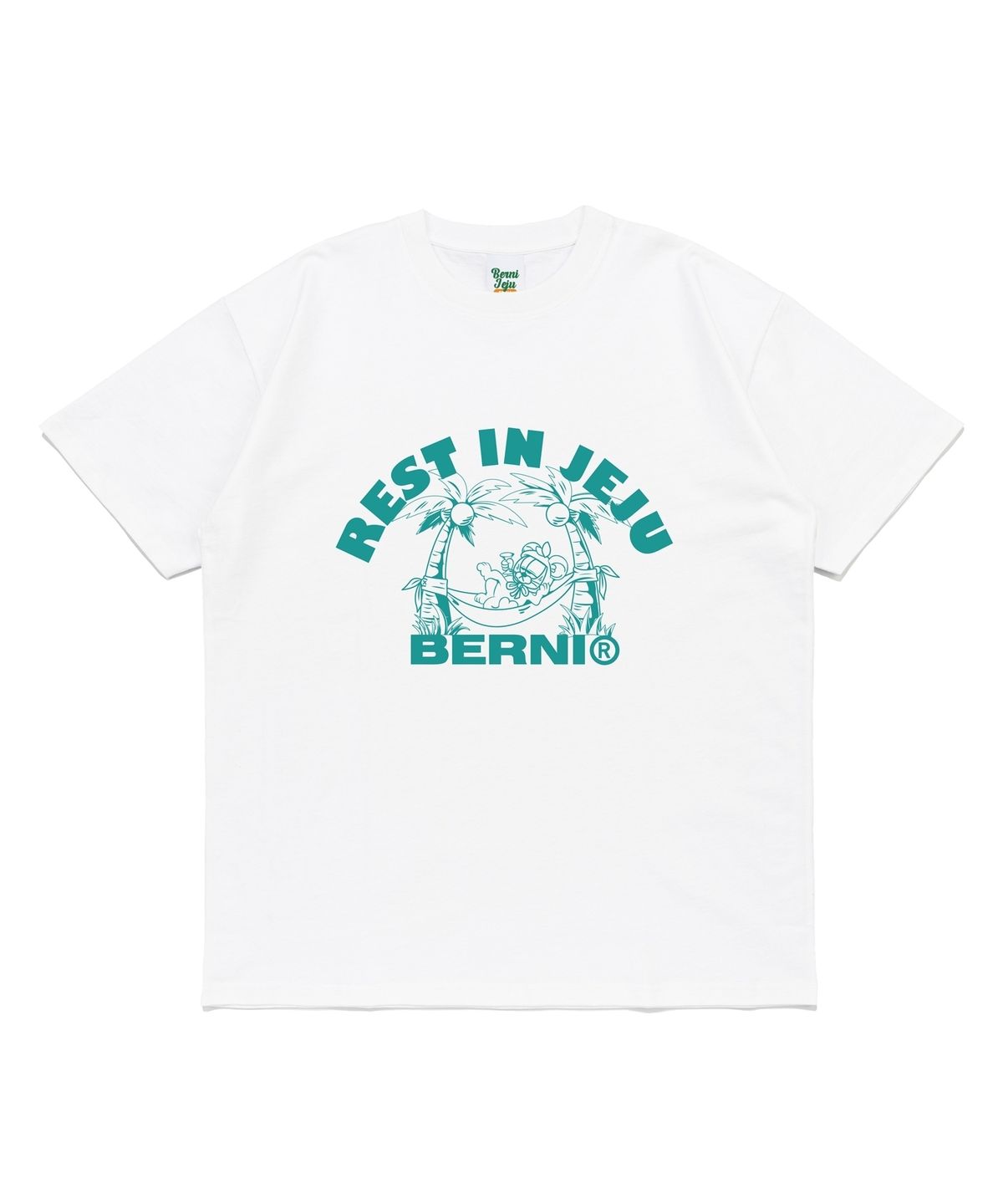 베르니(BERNI) 제주 베르니 해먹 반팔티 (화이트)