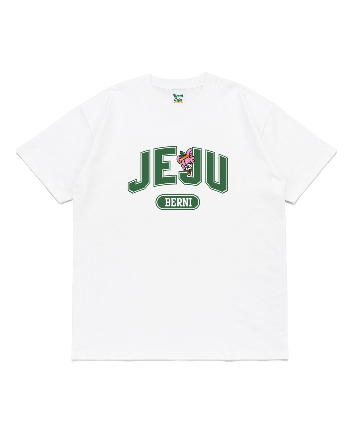 베르니(BERNI) 제주 키키 빅 로고 반팔티 (화이트)