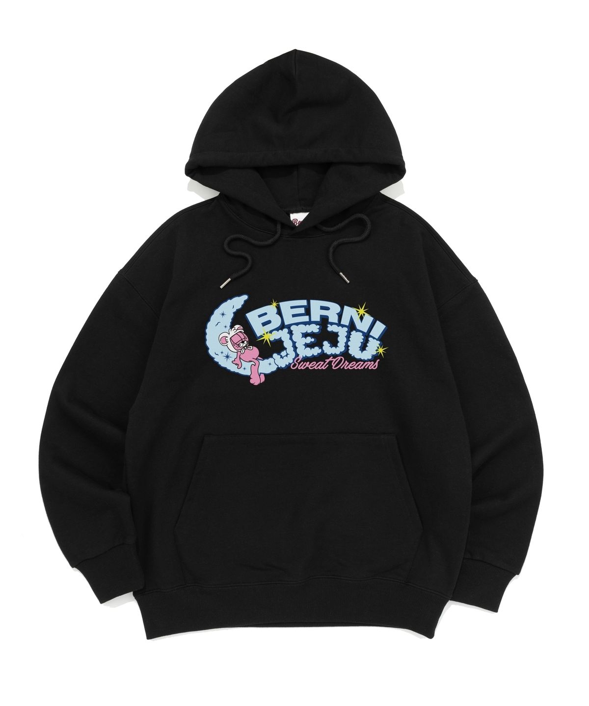 베르니(BERNI) 제주 크리스센트 문 후드티 (블랙)