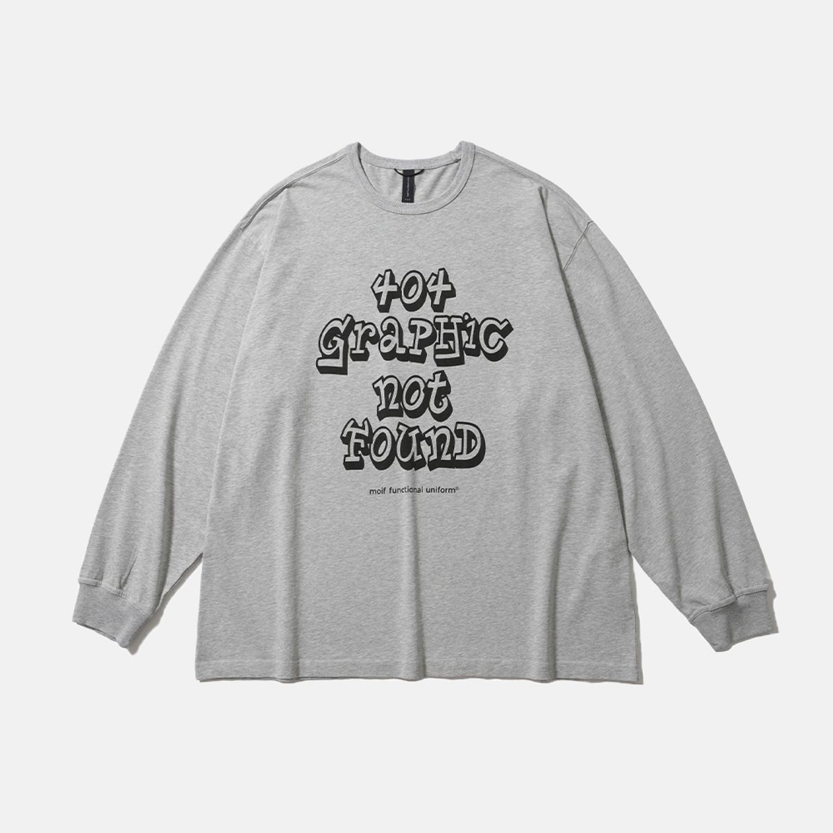 모이프(MOIF) [AW25] 404 GNF(F) L/S TEE / HEATHER GRAY