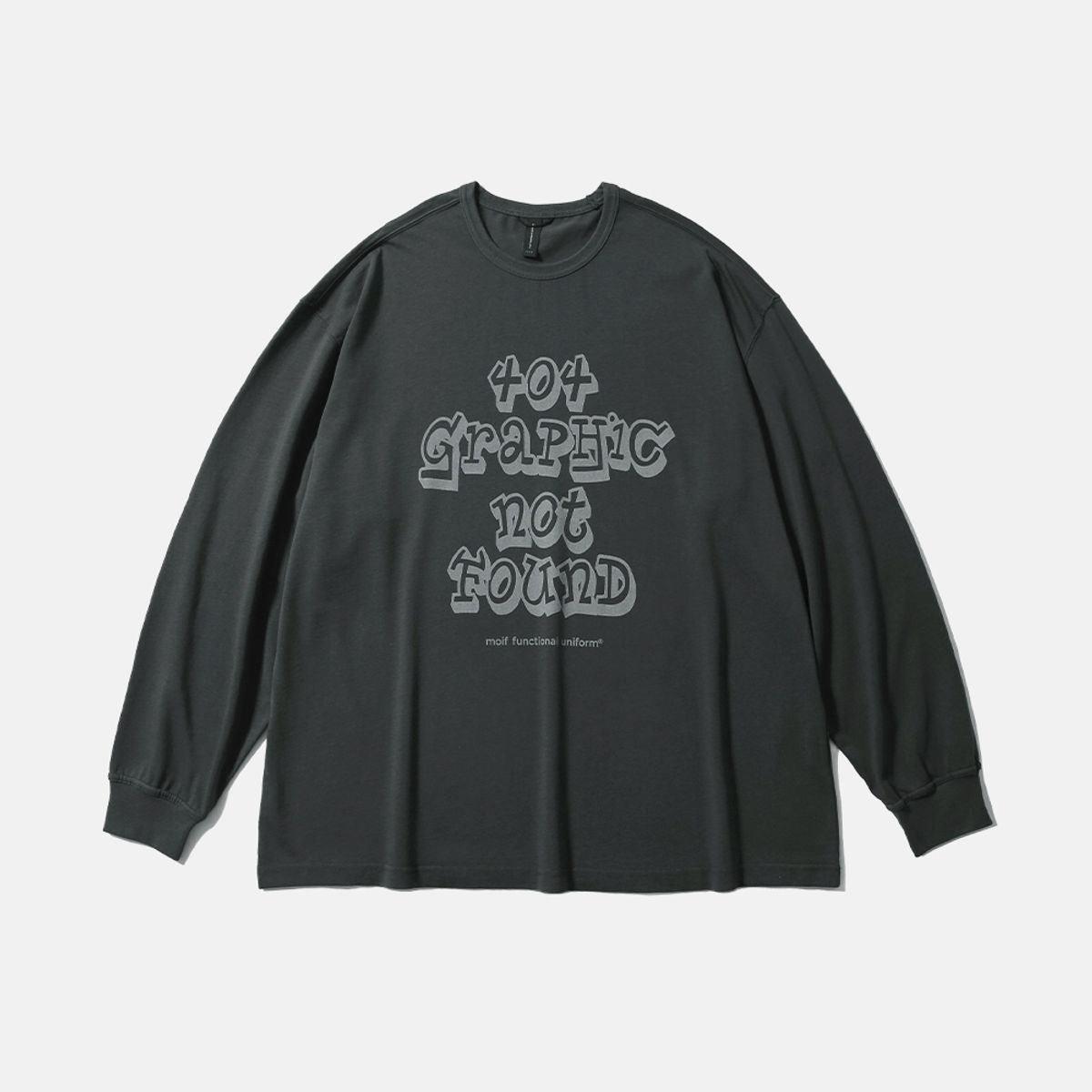 모이프(MOIF) [AW25] 404 GNF(F) L/S TEE / CHARCOAL
