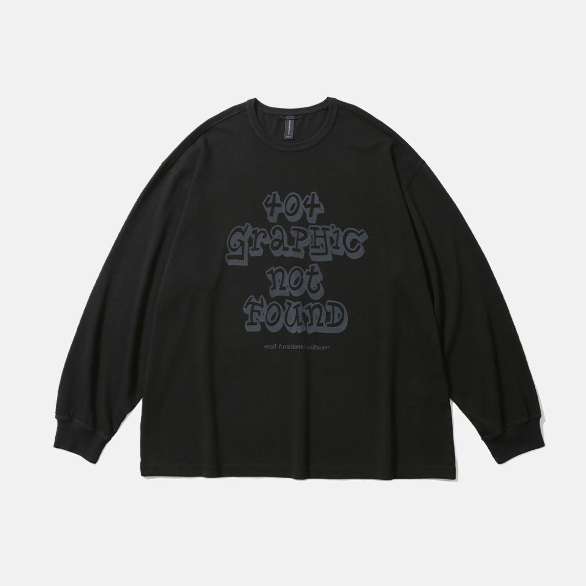 모이프(MOIF) [AW25] 404 GNF(F) L/S TEE / BLACK