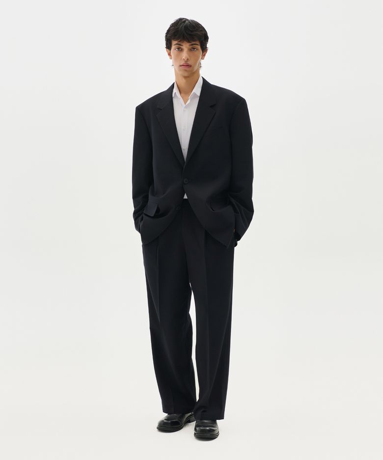코어 빅 오버 캐쥬얼 셋업수트 (블랙)
