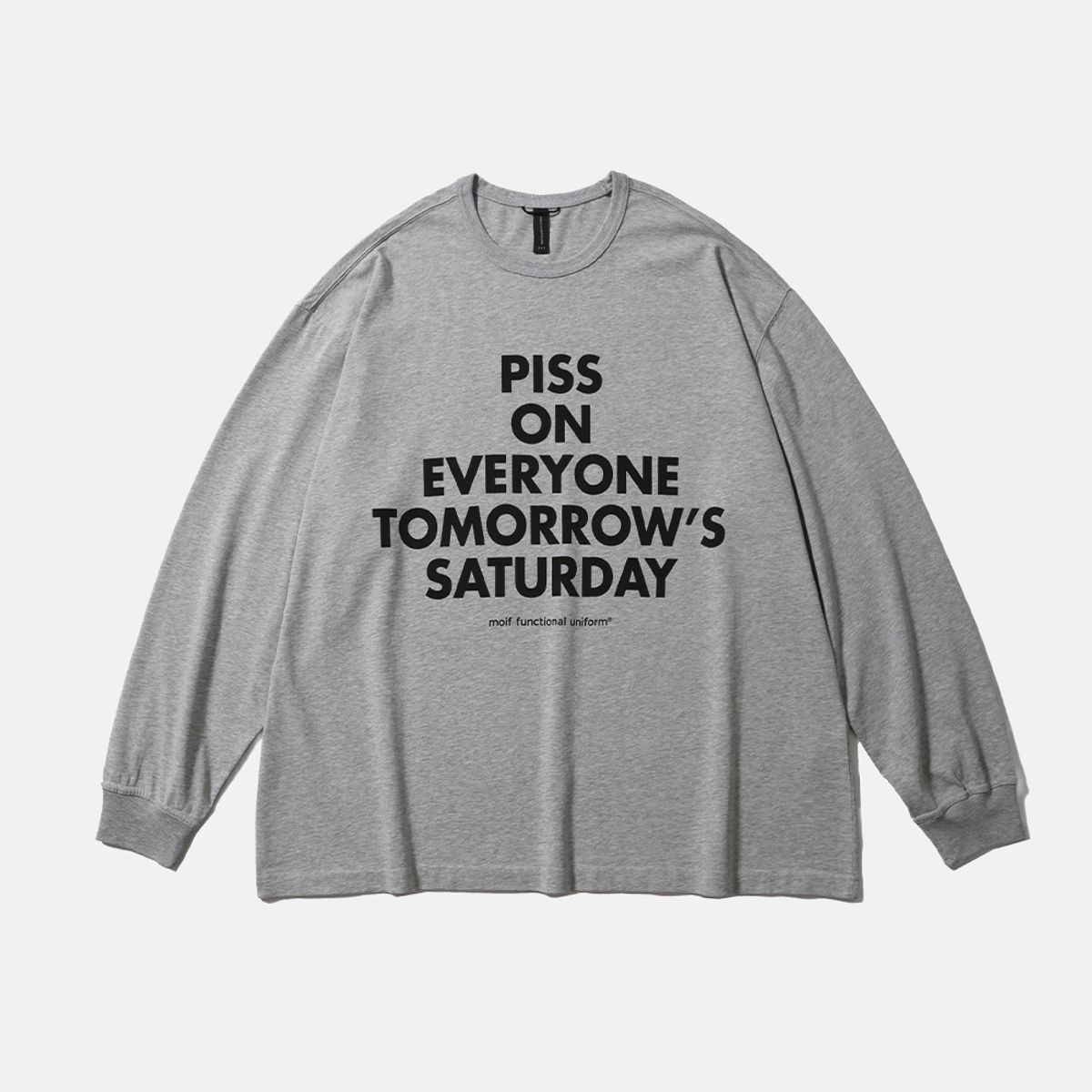 모이프(MOIF) [AW25] POETS L/S TEE / HEATHER GRAY