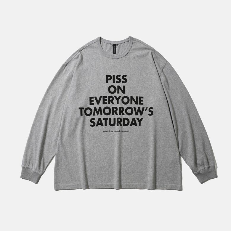 [AW25] POETS L/S TEE / HEATHER GRAY