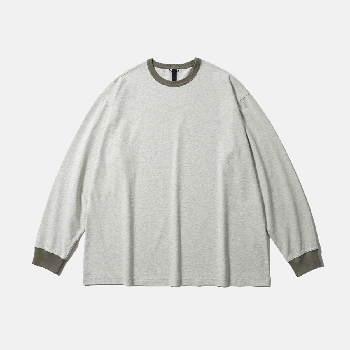 모이프(MOIF) [AW25] RINGER L/S TEE / HEATHER OATMEAL