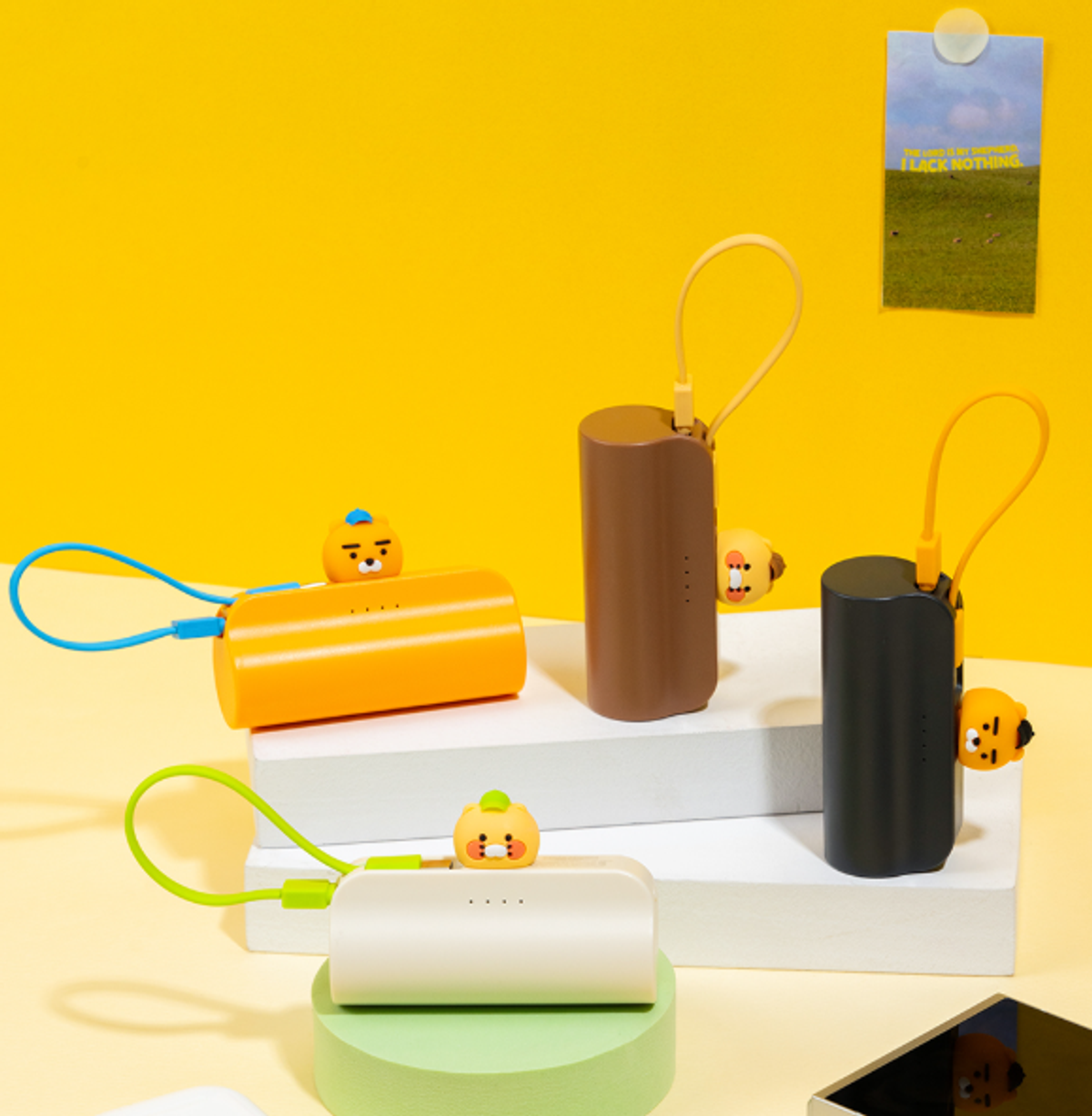 카카오프렌즈 파트너(KAKAOFRIENDS PARTNERS) [2PACK] 볼캡 도킹형 20W 고속충전 보조배터리 5000mAh(8핀/C타입)
