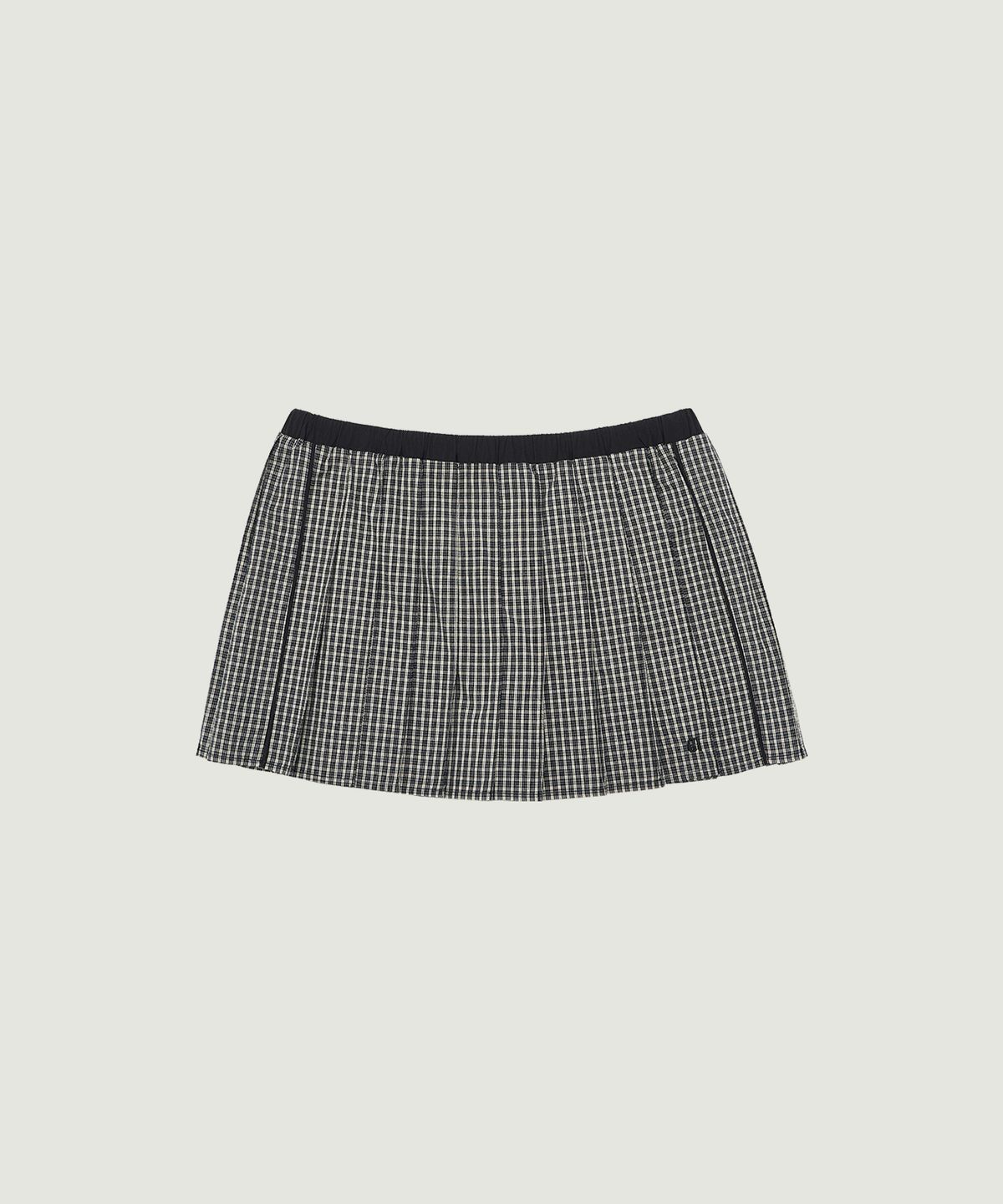 그로브(GROVE) PAISLEY CHECK SKIRT (BLACK CHECK)