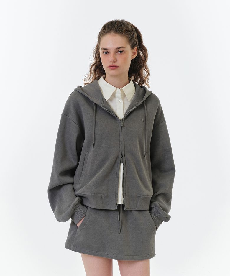 SIMONE HOODIE ZIP-UP (GREY)