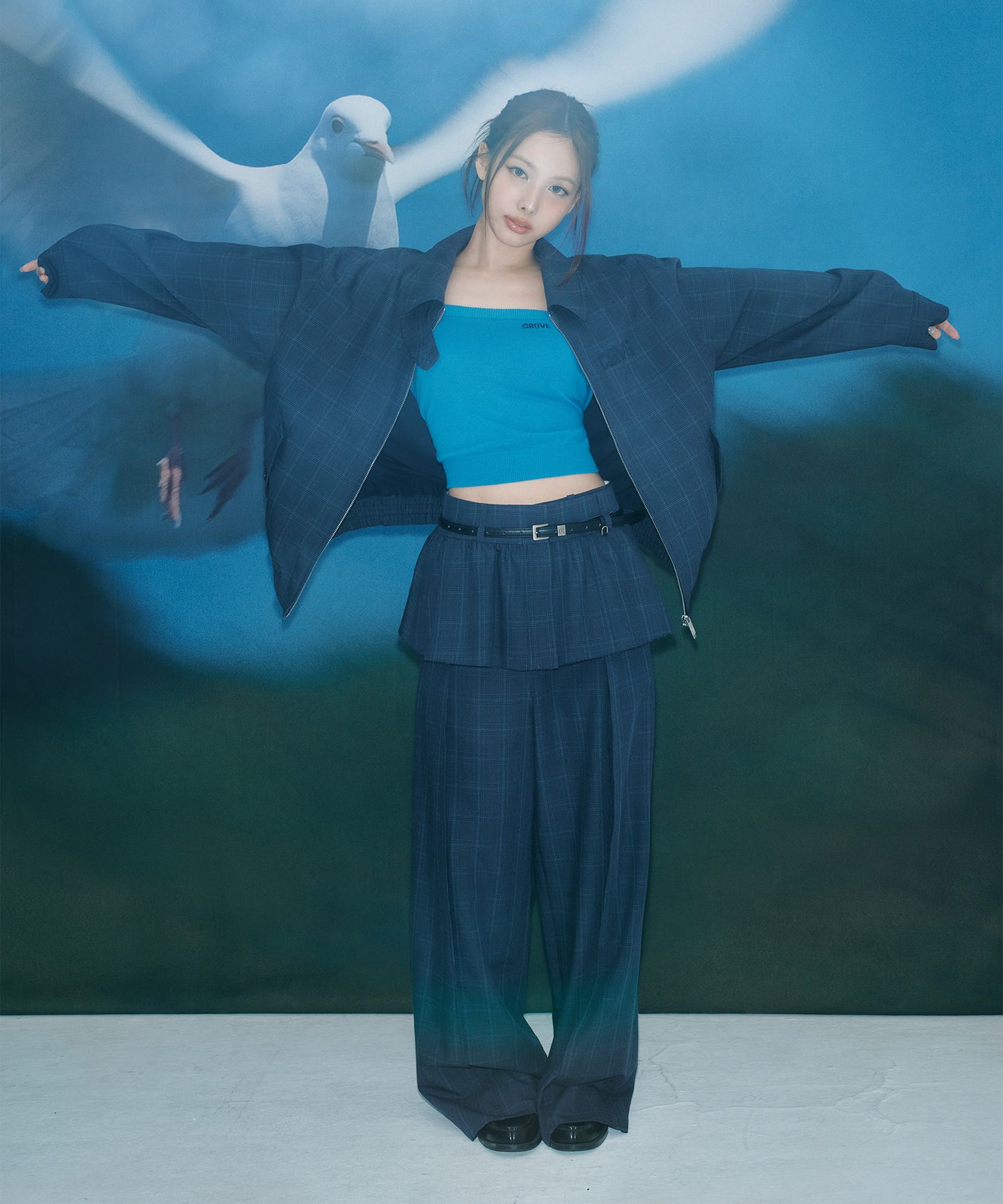 ジャケット・アウター GROVE MARINA CHECK JACKET MUSINSA公式 | GROVE MARINA CHECK JACKET (BLUE CHECK)