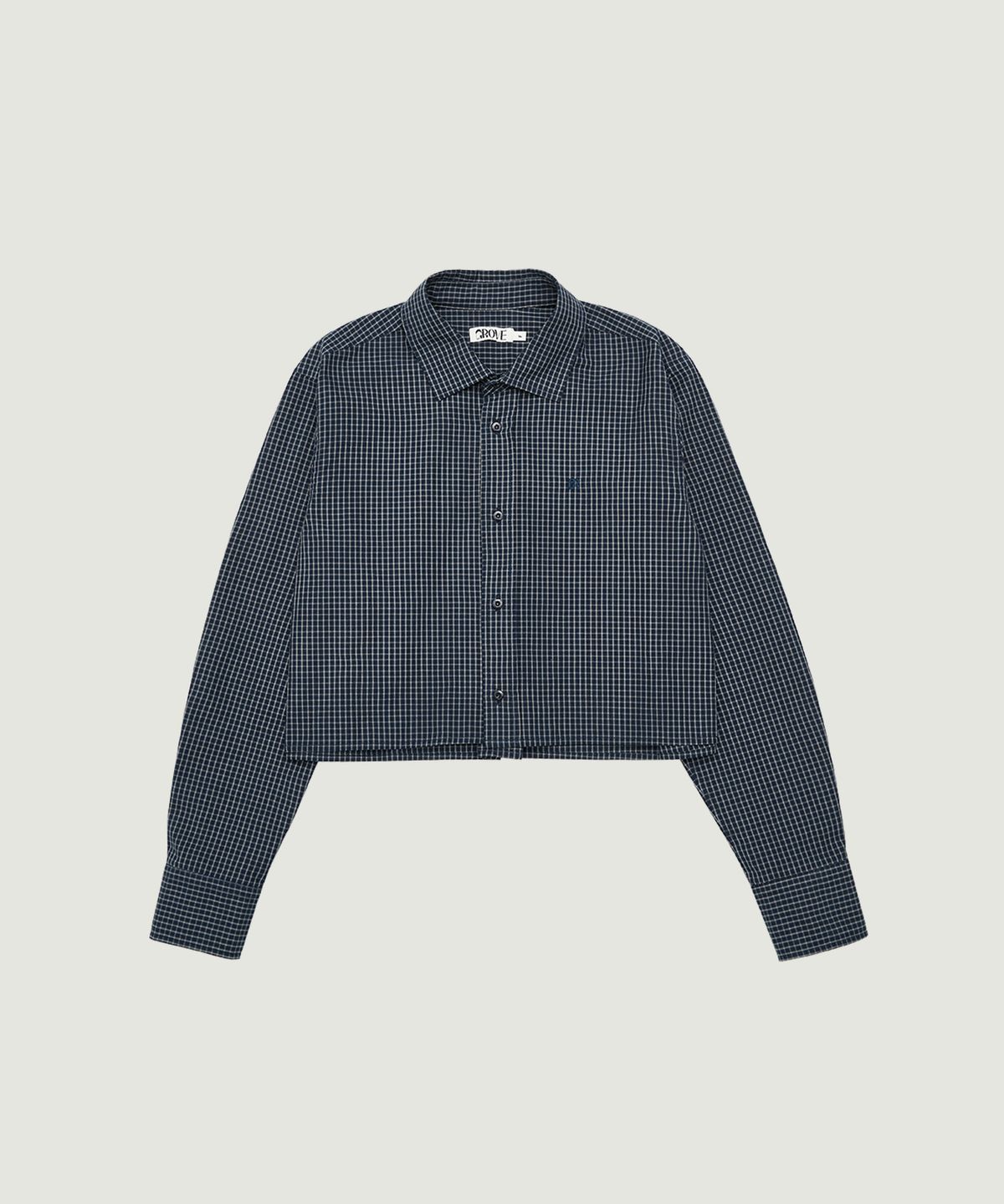 그로브(GROVE) MAREN CHECK SHIRT (NAVY CHECK)