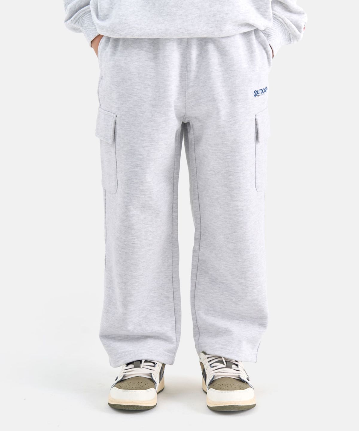 아웃도어 프로덕츠 키즈(OUTDOOR PRODUCTS KIDS) 포켓 스트레이트 팬츠 (멜란지 화이트) OD253BPT14_MWH