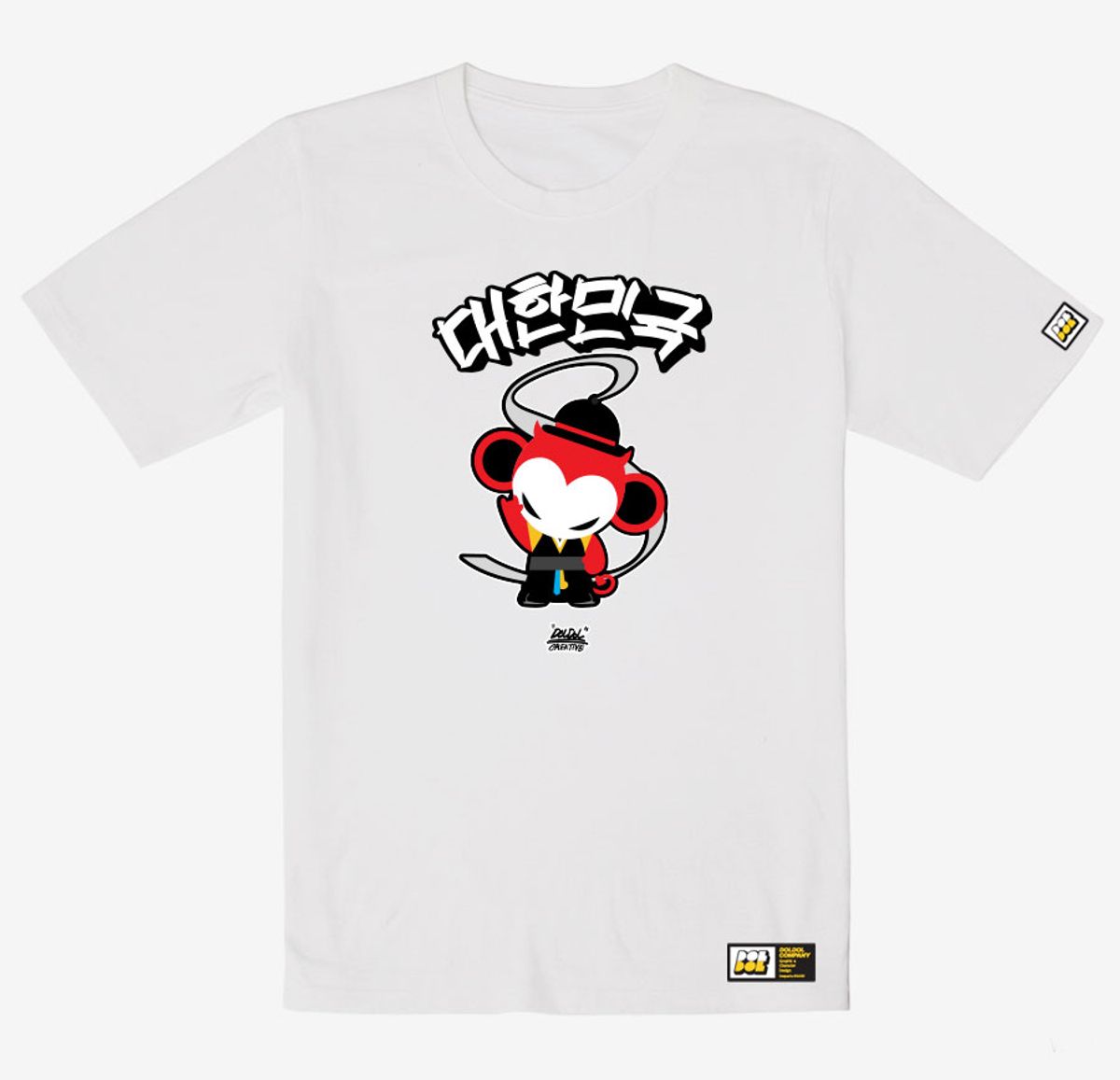 돌돌(DOLDOL) DMK_T-shirts_48 데블몽키 타이거 코리아 그래피티 티셔츠 반팔티