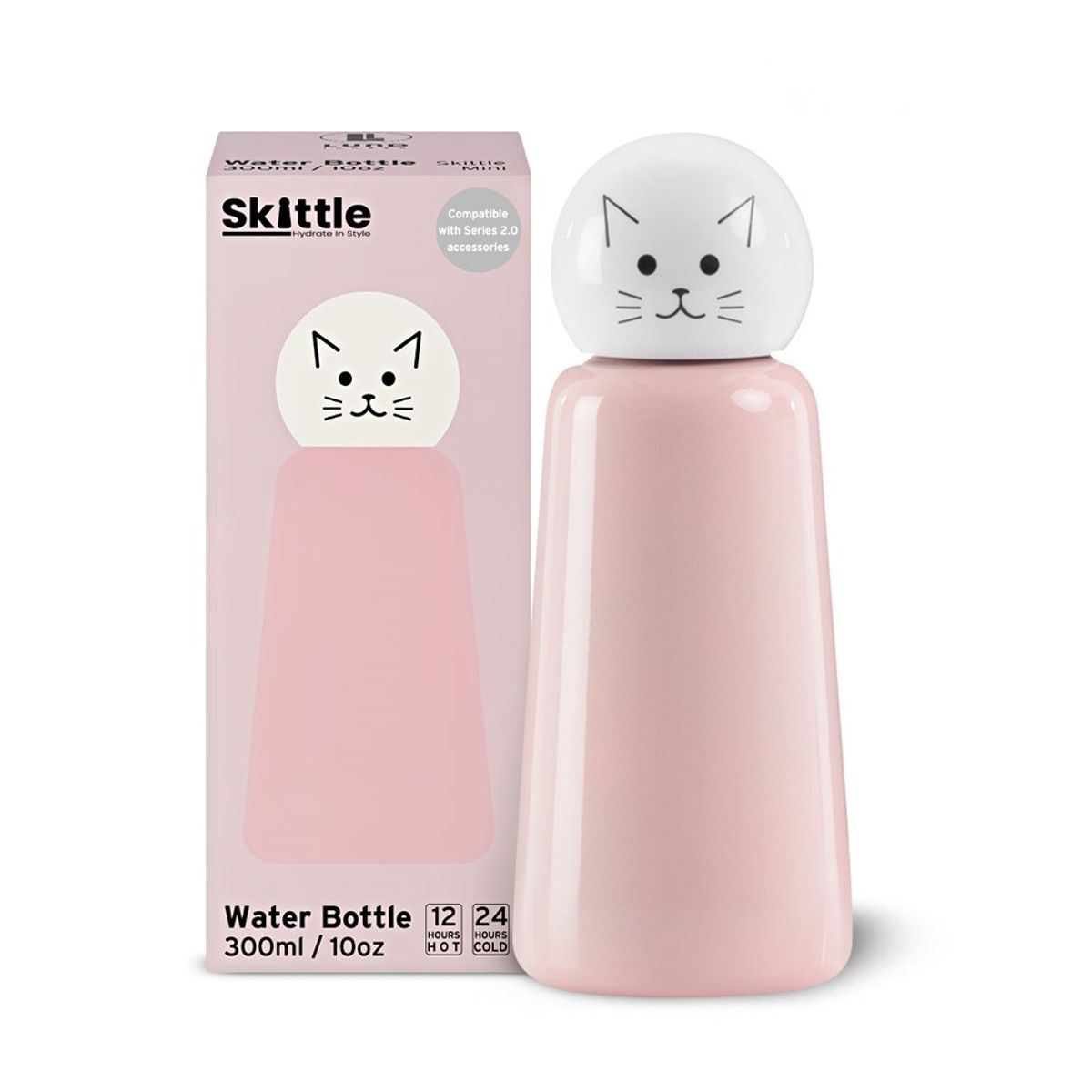 룬드런던(LUNDLONDON) 스키틀보틀2.0 미니 300ml 캣