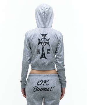 Op. 07 CITY GIRL HOOD-ZIP M/GREY