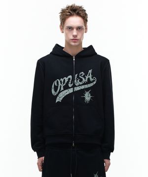 Op. 07 BREED-BLACK HOOD-ZIP BLACK