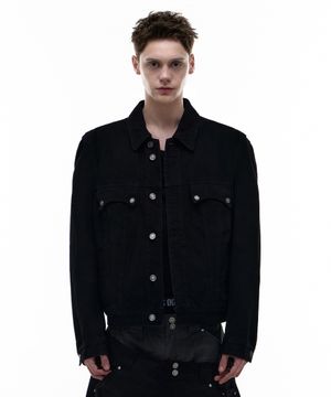 Op. 04 SIG DENIM JACKET BLACK