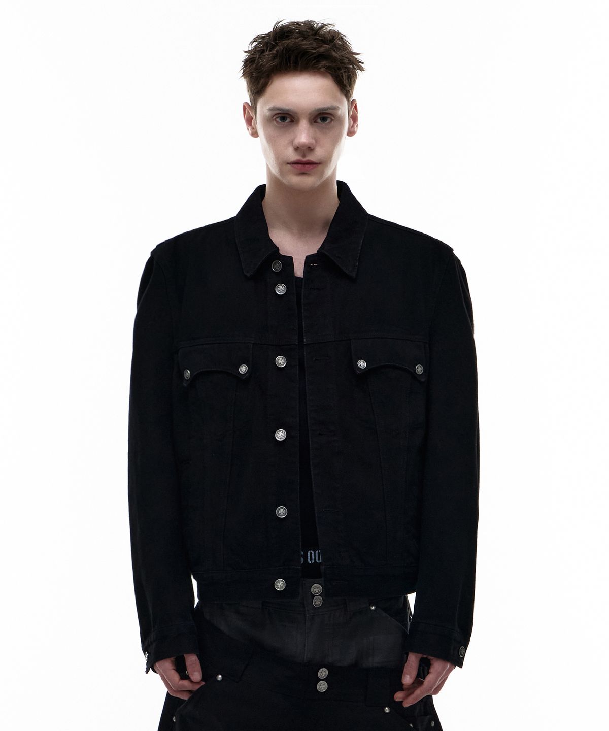 오퍼스 0012(OPUS 0012) Op. 04 SIG DENIM JACKET BLACK