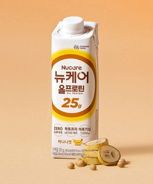24팩) 뉴케어 올프로틴 바나나 25g 단백질 드링크 245ml