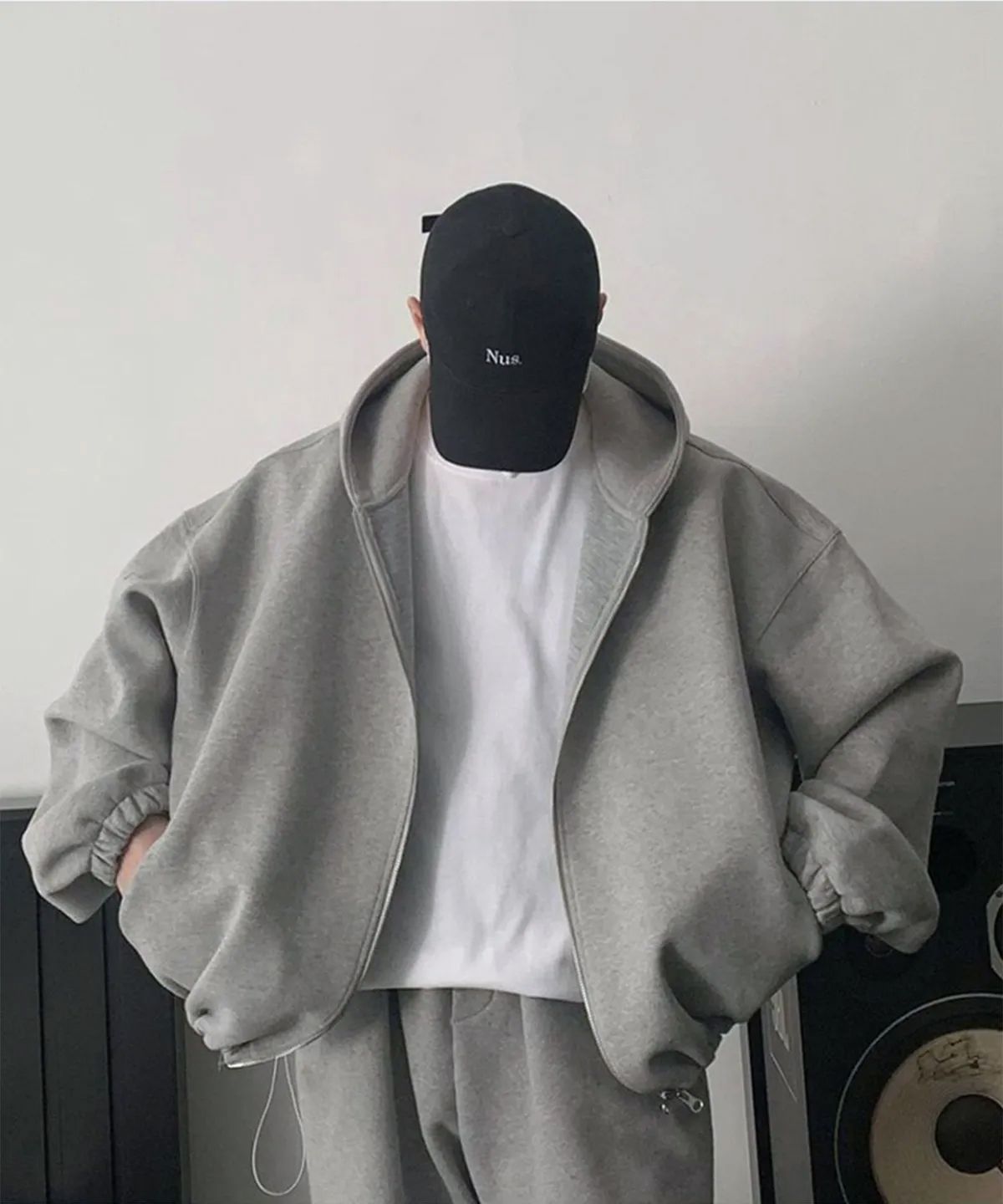 너스(NUS) YEI 후드자켓 그레이