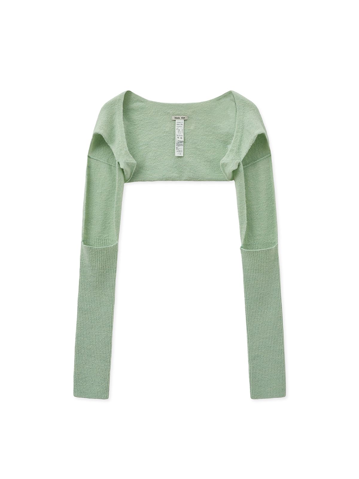 마뗑킴(MATIN KIM) BOLERO KNIT MUFFLER IN LIGHT GREEN