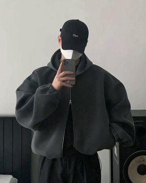 YEI 후드 자켓 (차콜)