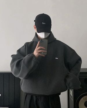 YEI Logo 후드티 (차콜)