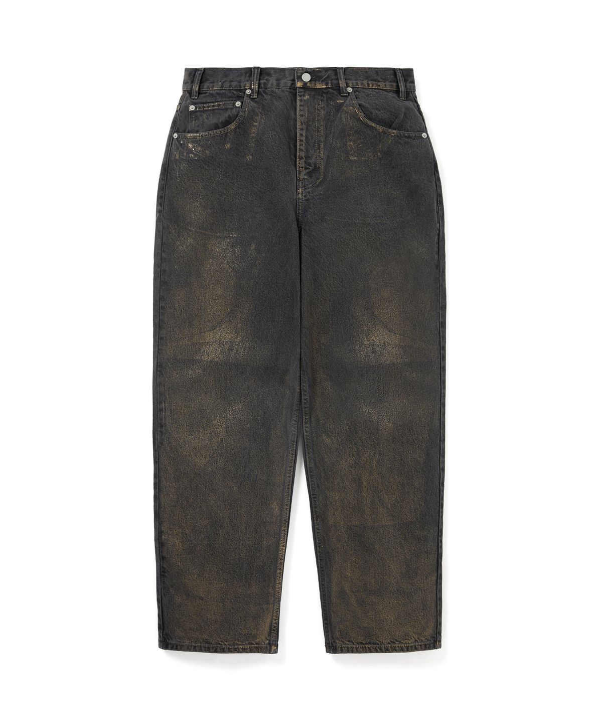 디스이즈네버댓(THISISNEVERTHAT) Metal Relaxed Jeans Gold