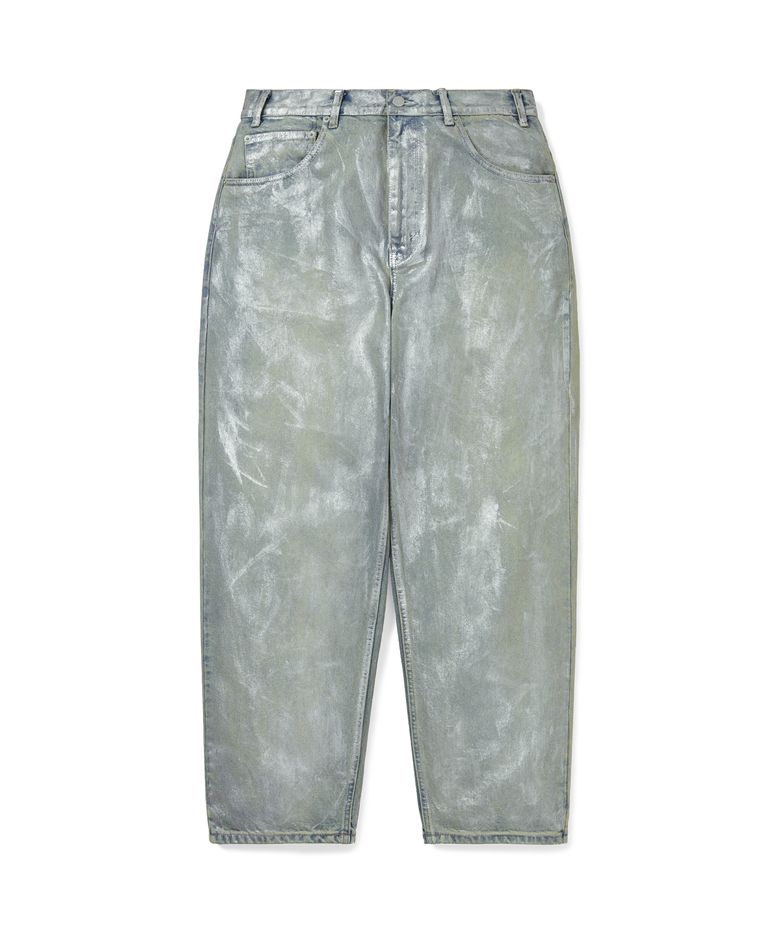 Metal Relaxed Jeans Silver