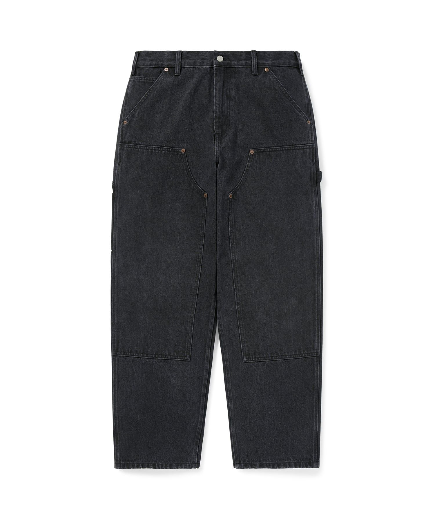 MUSINSA公式 | thisisneverthat (FW25) Denim Double Knee Pant Black