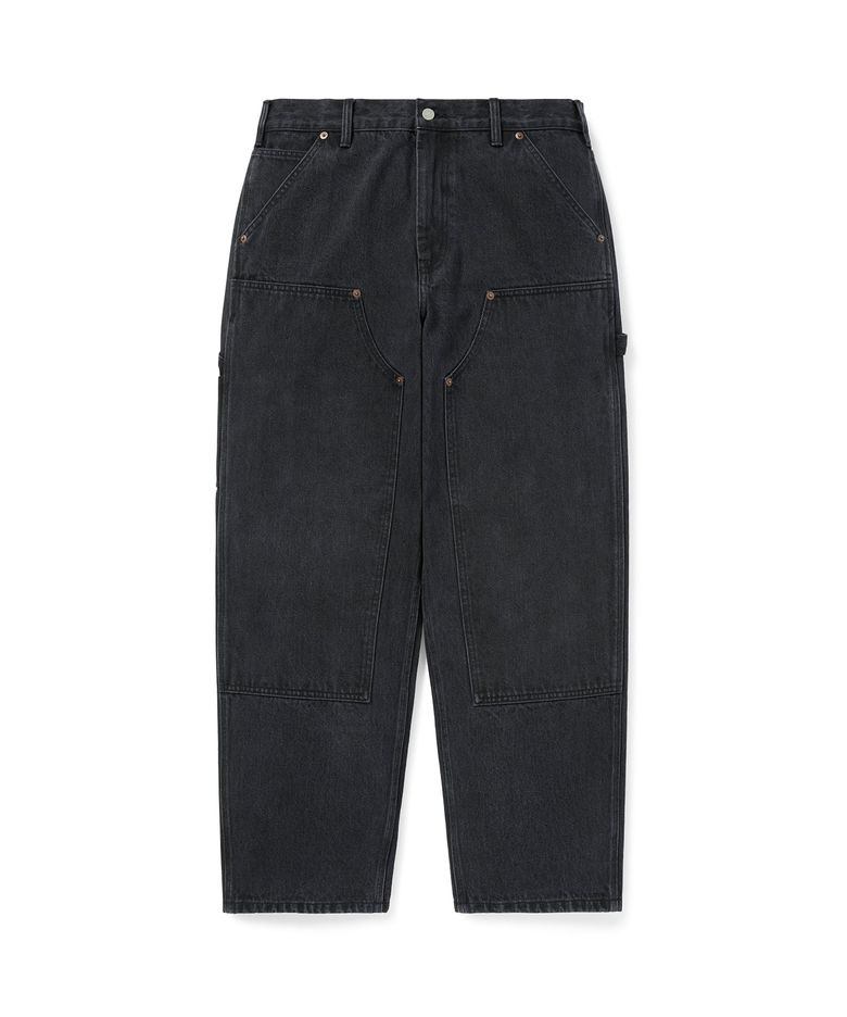 (FW25) Denim Double Knee Pant Black