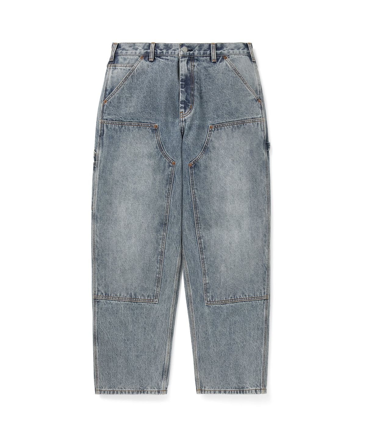 디스이즈네버댓(THISISNEVERTHAT) Denim Double Knee Pant Washed Blue